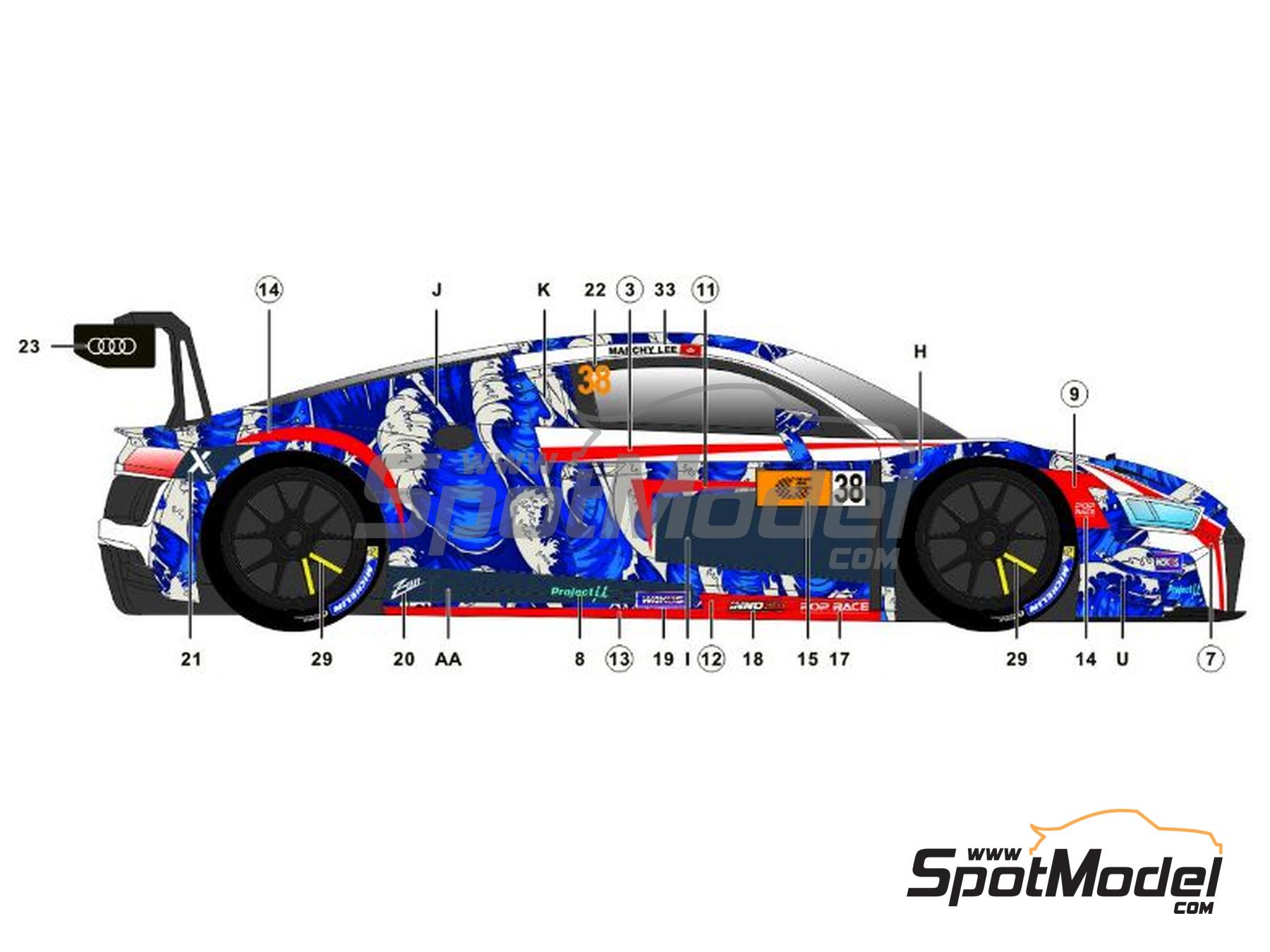 1:24 | SK-24158 | Audi R8 LMS Evo GT3 Macau GT Cup 2020 Audi
